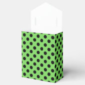 Ballotins Pois noirs sur vert citron (Ouvert)