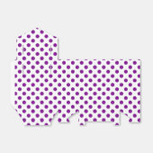 Ballotins Pois violets et blancs (Déplié)