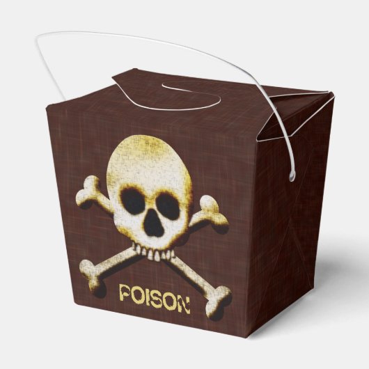 Ballotins Poison Toxique À L'Halloween Pour Le Crâne déplais (Arrière)