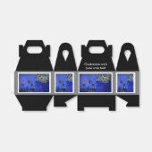 Ballotins Poisson blanc et noir dans la mer Bleue profonde (Déplié)