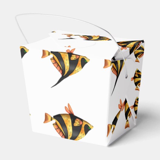 Ballotins Poisson d'angle tropical noir et or (Arrière)