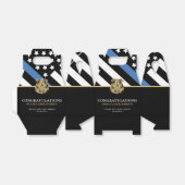 Ballotins Police Ligne Bleue Drapeau Félicitations (Déplié)