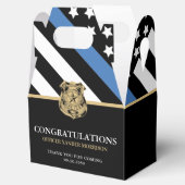 Ballotins Police Ligne Bleue Drapeau Félicitations (Ouvert)