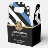 Ballotins Police Ligne bleue Drapeau Félicitations Retraite (Ouvert)