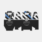 Ballotins Police Ligne bleue Drapeau Félicitations Retraite (Déplié)