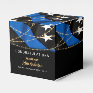 Ballotins Police Officier Retraite Mince Ligne bleue Parti