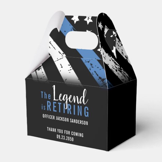 Ballotins Police Retraite Ligne bleue Drapeau Application de (Verso)