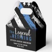 Ballotins Police Retraite Ligne bleue Drapeau Application de (Recto)