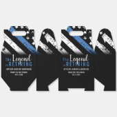 Ballotins Police Retraite Ligne bleue Drapeau Application de (Déplié)