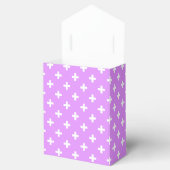 Ballotins Polka blanche croise sur lilas (Ouvert)