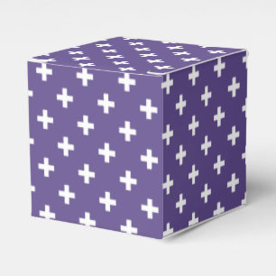 Ballotins Polka blanche croise sur ultra violet