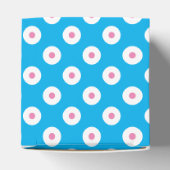 Ballotins Polka bleu simple et gai, blanc et rose pointillé (Haut)