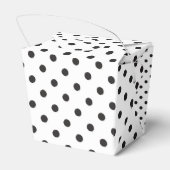 Ballotins Polka Dot Noir Et Blanc Mariage (Arrière)