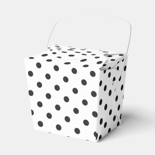 Ballotins Polka Dot Noir Et Blanc Mariage (Verso)