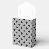 Ballotins Polka noire croise sur gris (Ouvert)