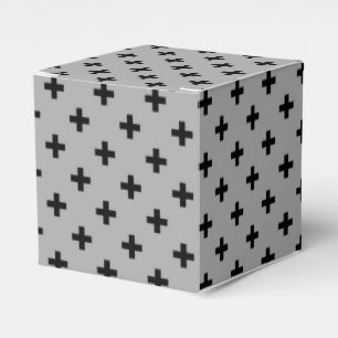 Ballotins Polka noire croise sur gris