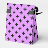 Ballotins Polka noire croise sur lilas (Arrière)