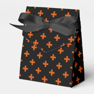 Ballotins Polka orange croise sur noir