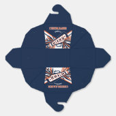 Ballotins Pom-pom girl en bleu, orange et blanc (Déplié)