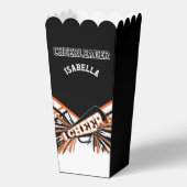 Ballotins Pom-pom girl en noir, blanc et orange (Recto)