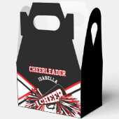 Ballotins Pom-pom girl en noir, blanc et rouge (Ouvrir)