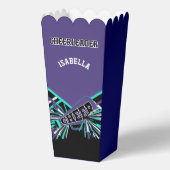 Ballotins Pom-pom girl en violet, Turquoise et noir (Verso)