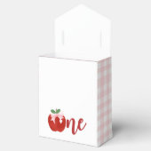 Ballotins Pomme arc rose plissé premier anniversaire (Ouvert)