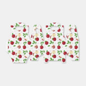 Ballotins Pommes rouges, fleurs et Motif de verdure (Déplié)