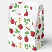 Ballotins Pommes rouges, fleurs et Motif de verdure (Ouvert)