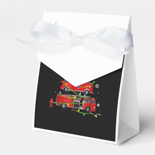 Ballotins Pompier Camion Arbre de Noël Hommes Femmes (Verso)