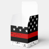 Ballotins Pompier Diplôme de pompier pompier Mince ligne rou (Ouvert)