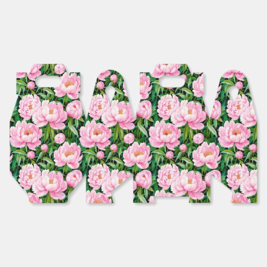 Ballotins Pony rose fleurit sur un Arrière - plan feuillu (Déplié)