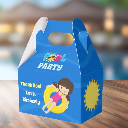 Ballotins Pool Party Blue Water Cool Anniversaire de enfant 