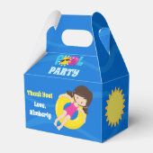 Ballotins Pool Party Blue Water Cool Anniversaire de enfant  (Verso)