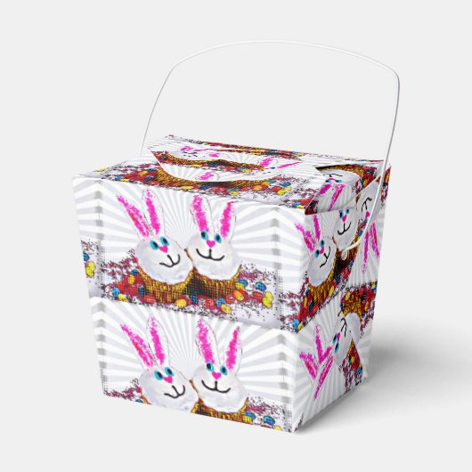 Ballotins Pop Art Pâques Bunny Cupcakes (Verso)