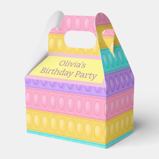 Ballotins Pop it Pastel Rainbow Girl Anniversaire (Verso)