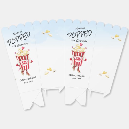 Ballotins Pop La Question Popcorn Fiançailles (Déplié)