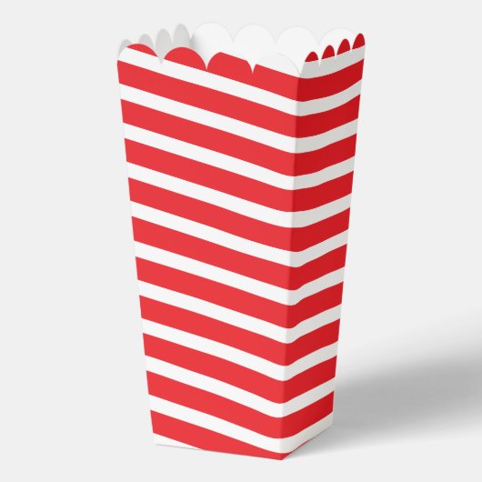 Ballotins Popcorn Classique Rayé Rouge et Blanc pour Soirée (Verso)