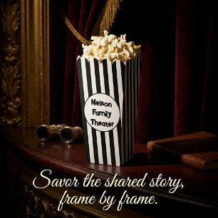 Ballotins popcorn de cinéma familial personnalisé