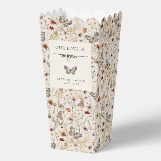 Ballotins Popcorn de papillon Boho (Recto)
