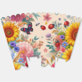 Ballotins Popcorn Nature Favor Box (Déplié)