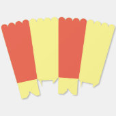 Ballotins Popcorn Orange Et Jaune (Déplié)