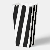 Ballotins Popcorn rayé noir et blanc classique brillant (Verso)