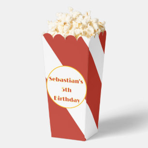 Ballotins Popcorn rayé rouge et blanc