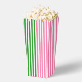Ballotins Popcorn rayures rose et vert (Sauté)
