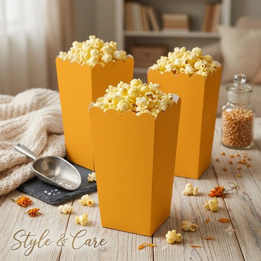 Ballotins Popcorn Simple Attrayant Orange Uni
