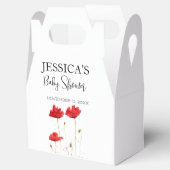 Ballotins Poppies Fleurs Pavot Baby shower fille Fleur sauva (Ouvert)