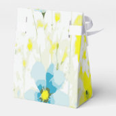 Ballotins Poppies rustiques simples bleues jaunes aquarelles (Arrière)