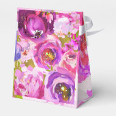 Ballotins Pops de rose et violet vibrant Mariage floral (Arrière)