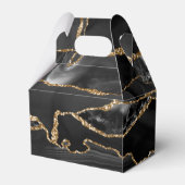 Ballotins Porte de Parties scintillant noir et or (Arrière)